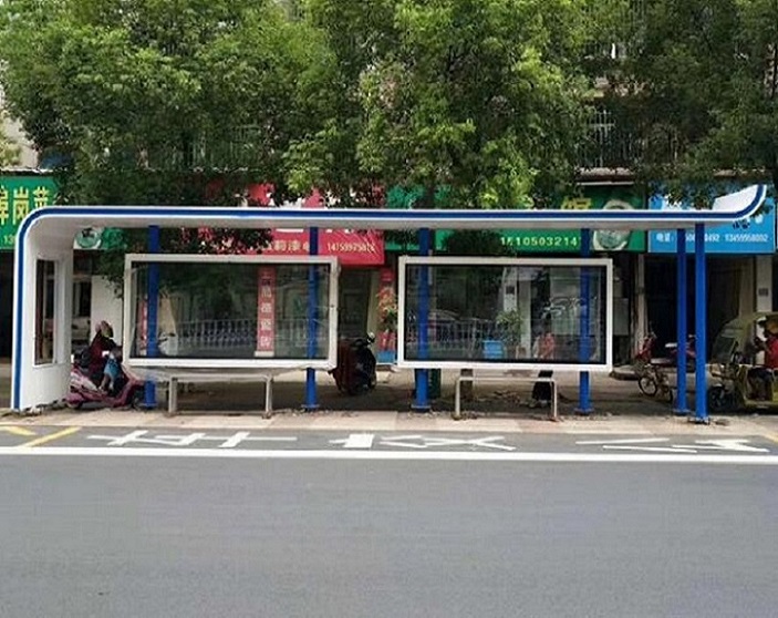 不锈钢公交站台-高标准高质量免费安装